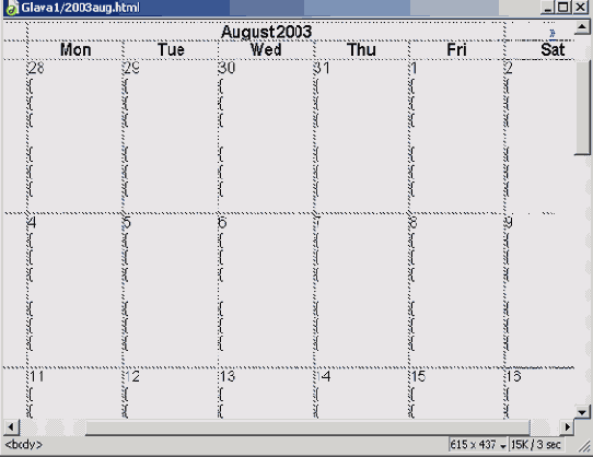   Insert Calendar