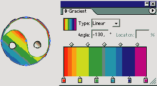 В момент использования палитры Color